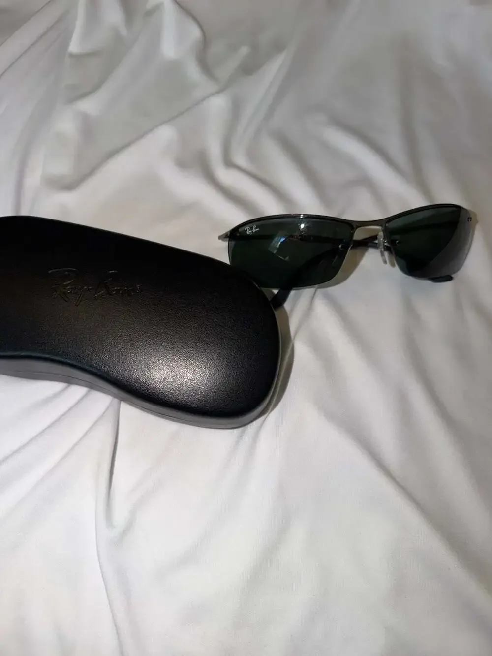 Ray-Ban RB3183 004/71 Gunmetal Sunglasses with Green Lenses